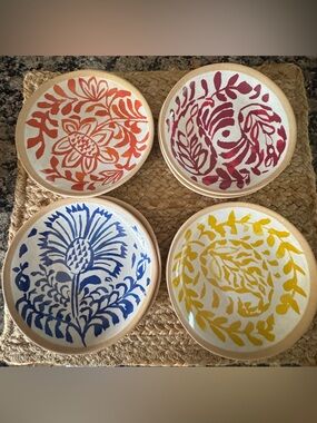 Set of 8 Colorful Floral Melamine Plates (Threshold Target)